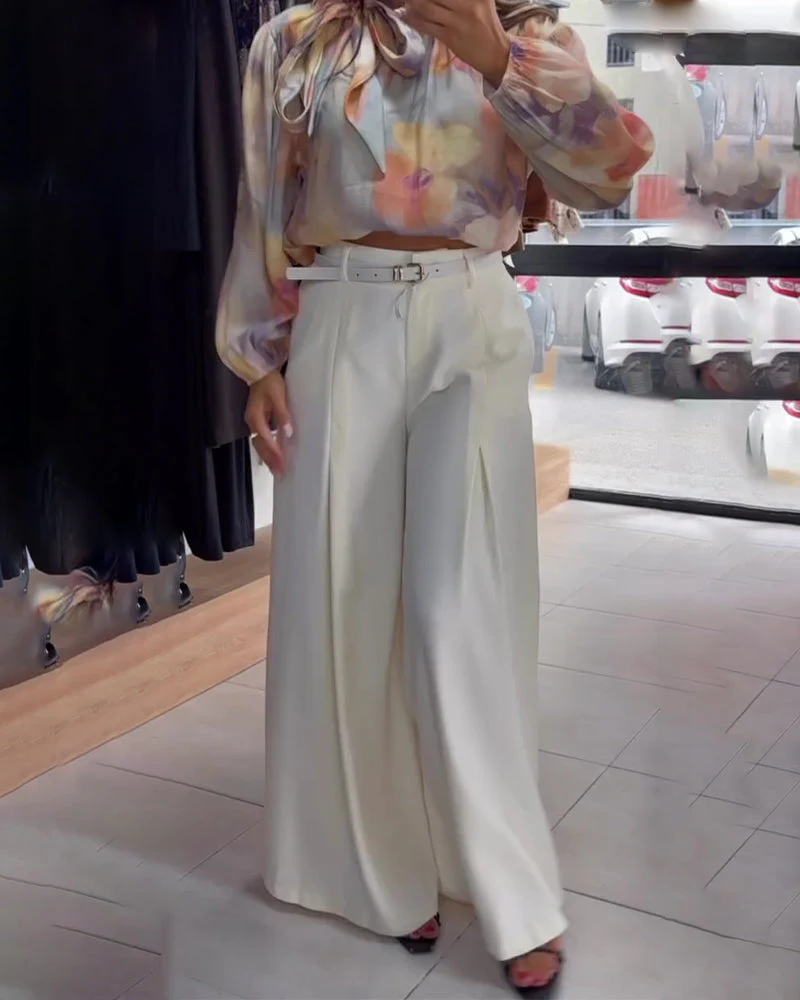 Loose Commuting Wide Leg Pants