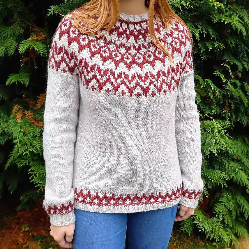 Loose Fashion Pullover Knitted Sweater - Image 2