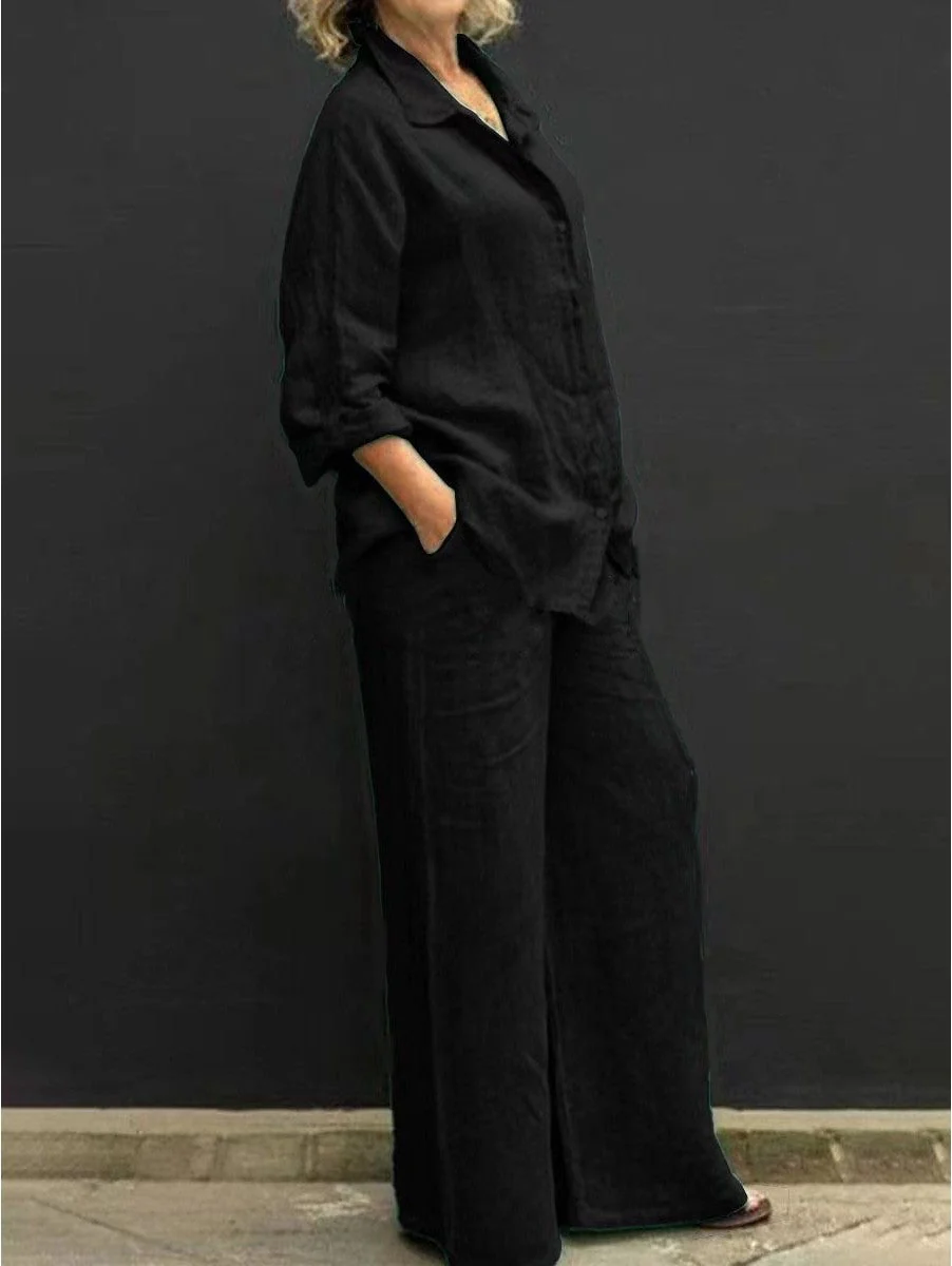 Loose Fit Shirt and Pants - Image 25