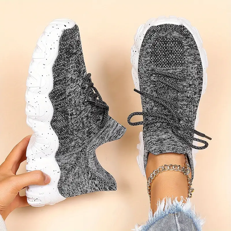 Luisa – Breathable chunky knit sneakers - Image 7