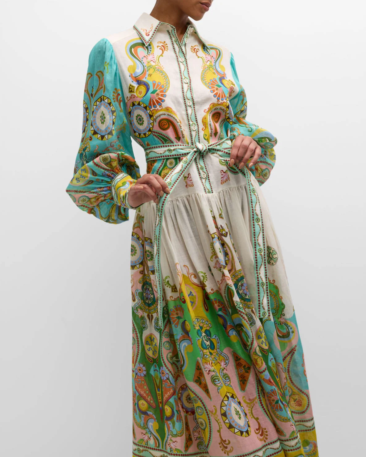 Luxe Balloon Sleeve Maxi Dress - Image 19