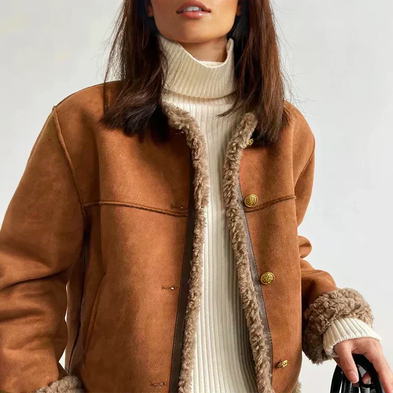 Luxurious Genuine Sheepskin Jacket - Image 3