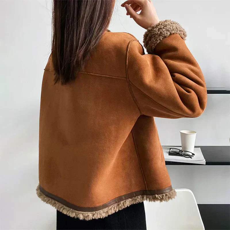 Luxurious Genuine Sheepskin Jacket - Image 4