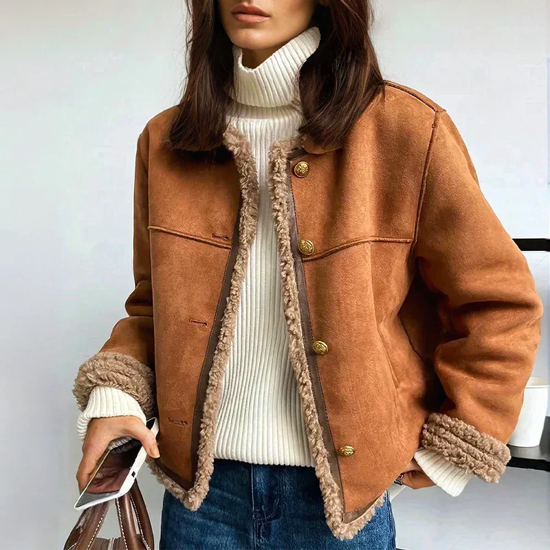 Luxurious Genuine Sheepskin Jacket - Image 6