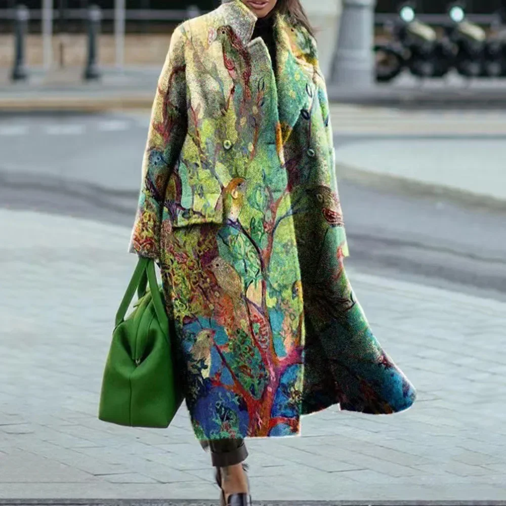 Luxury Artistry Long Coat - Image 13