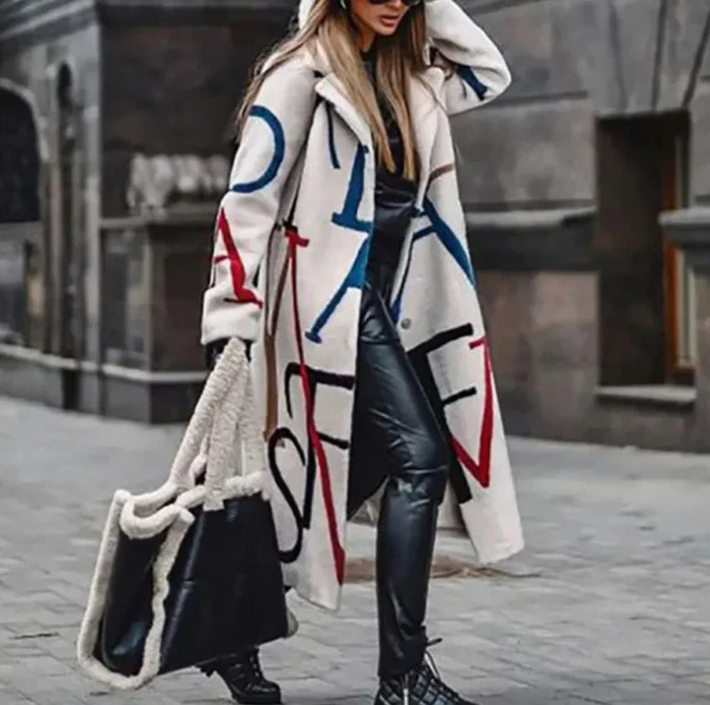 Luxury Artistry Long Coat - Image 23