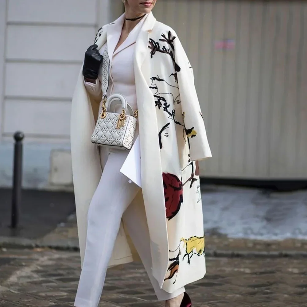 Luxury Artistry Long Coat - Image 30