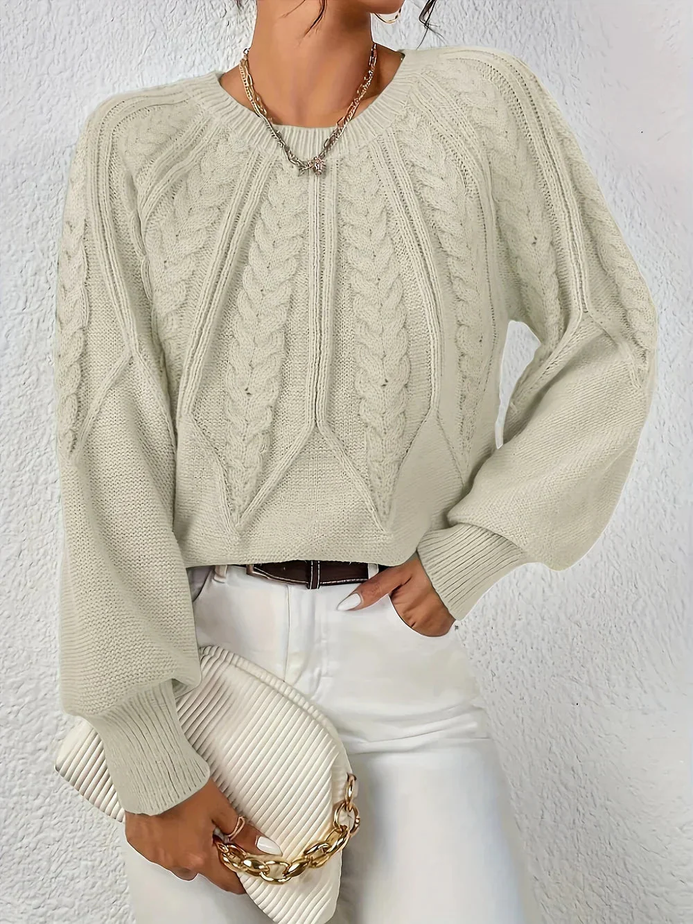 Maeve Cozy Knit Flare Sweater - Image 5