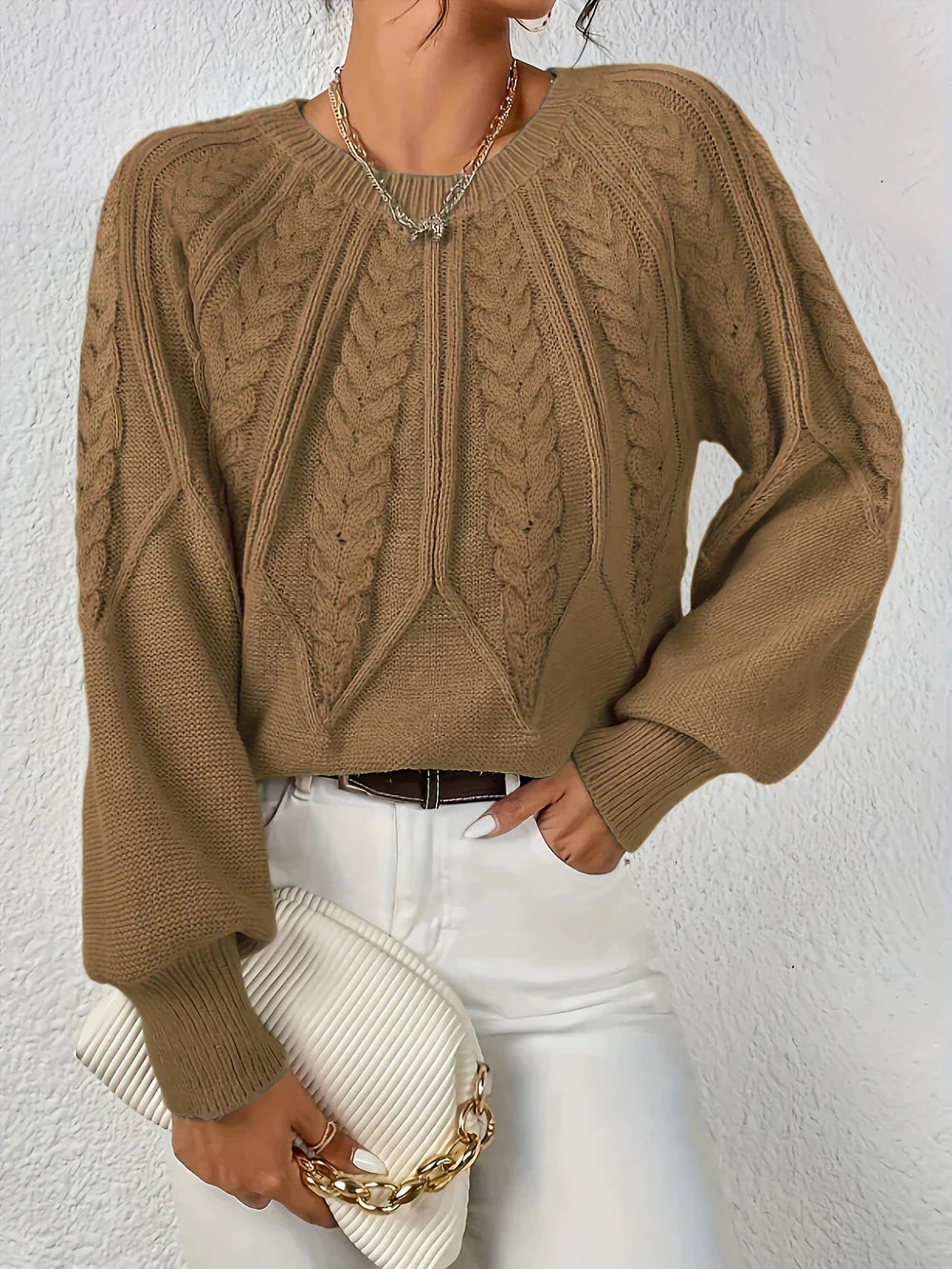 Maeve Cozy Knit Flare Sweater - Image 8