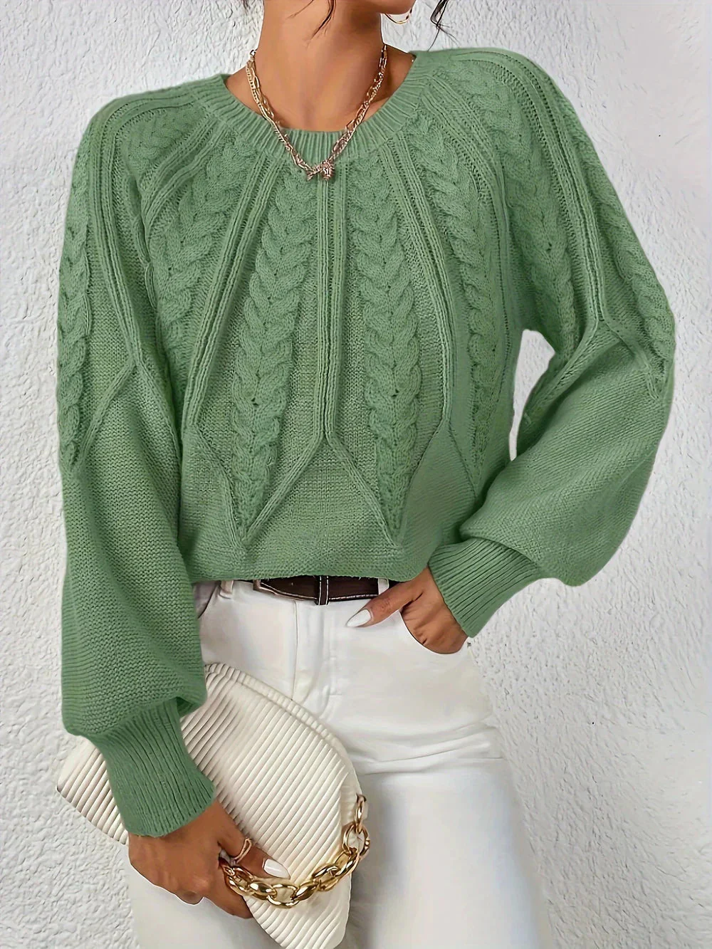 Maeve Cozy Knit Flare Sweater - Image 9