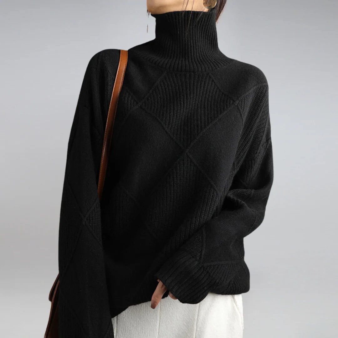 Mary Cozy Turtleneck Knit Sweater - Image 6