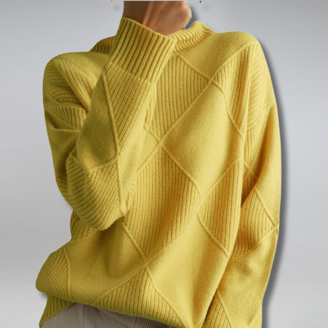 Mary Cozy Turtleneck Knit Sweater - Image 8