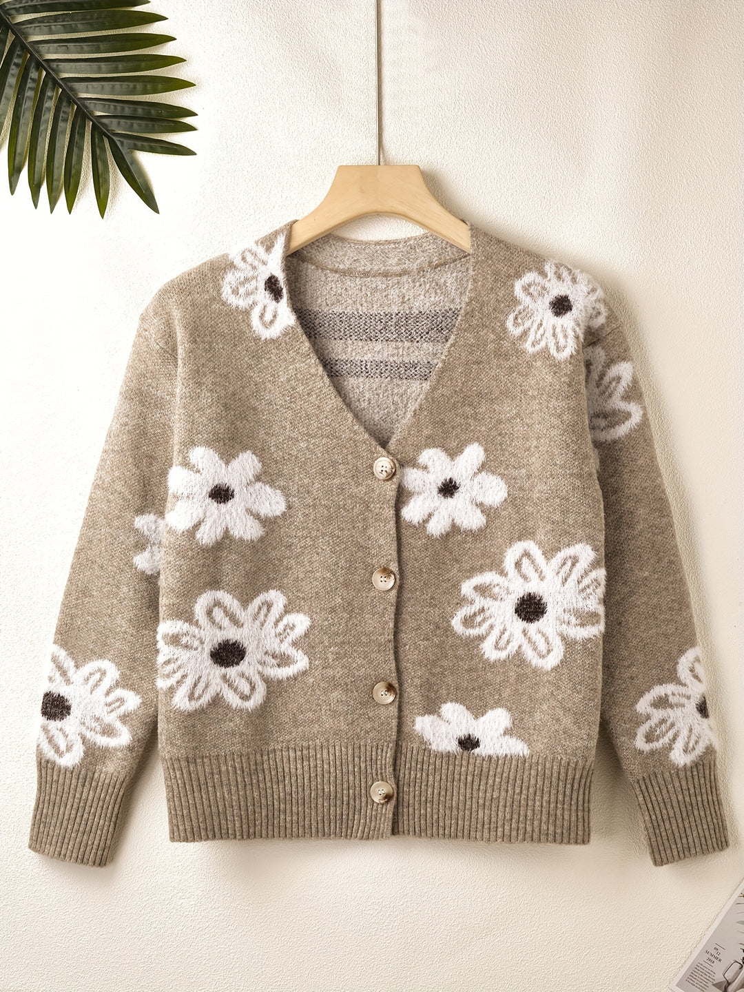 Mia | Floral Knitted Cardigan - Image 2
