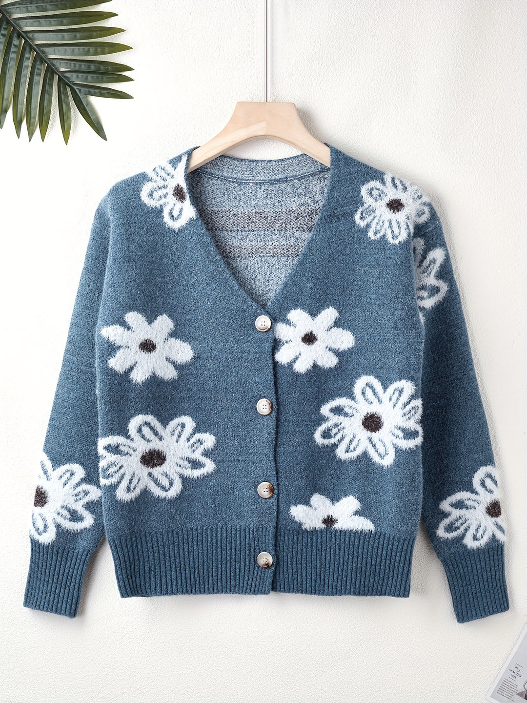 Mia | Floral Knitted Cardigan - Image 3