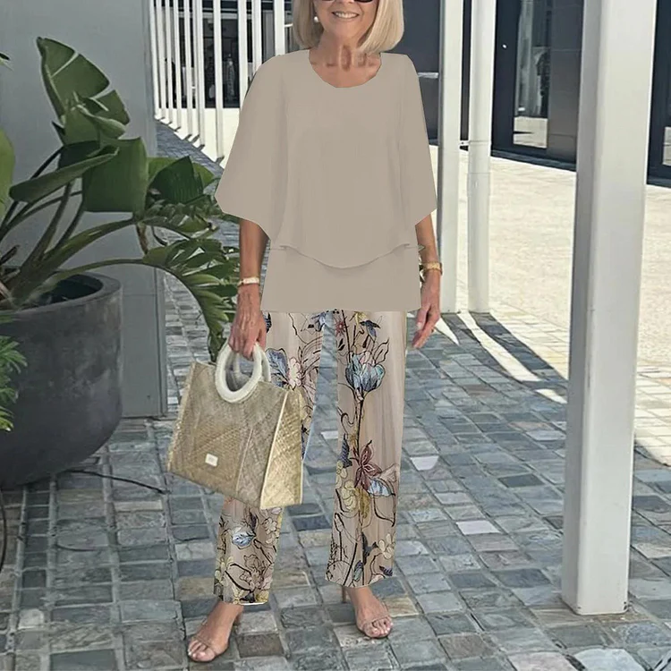 Mid-Sleeve Set Two-Piece - Image 15
