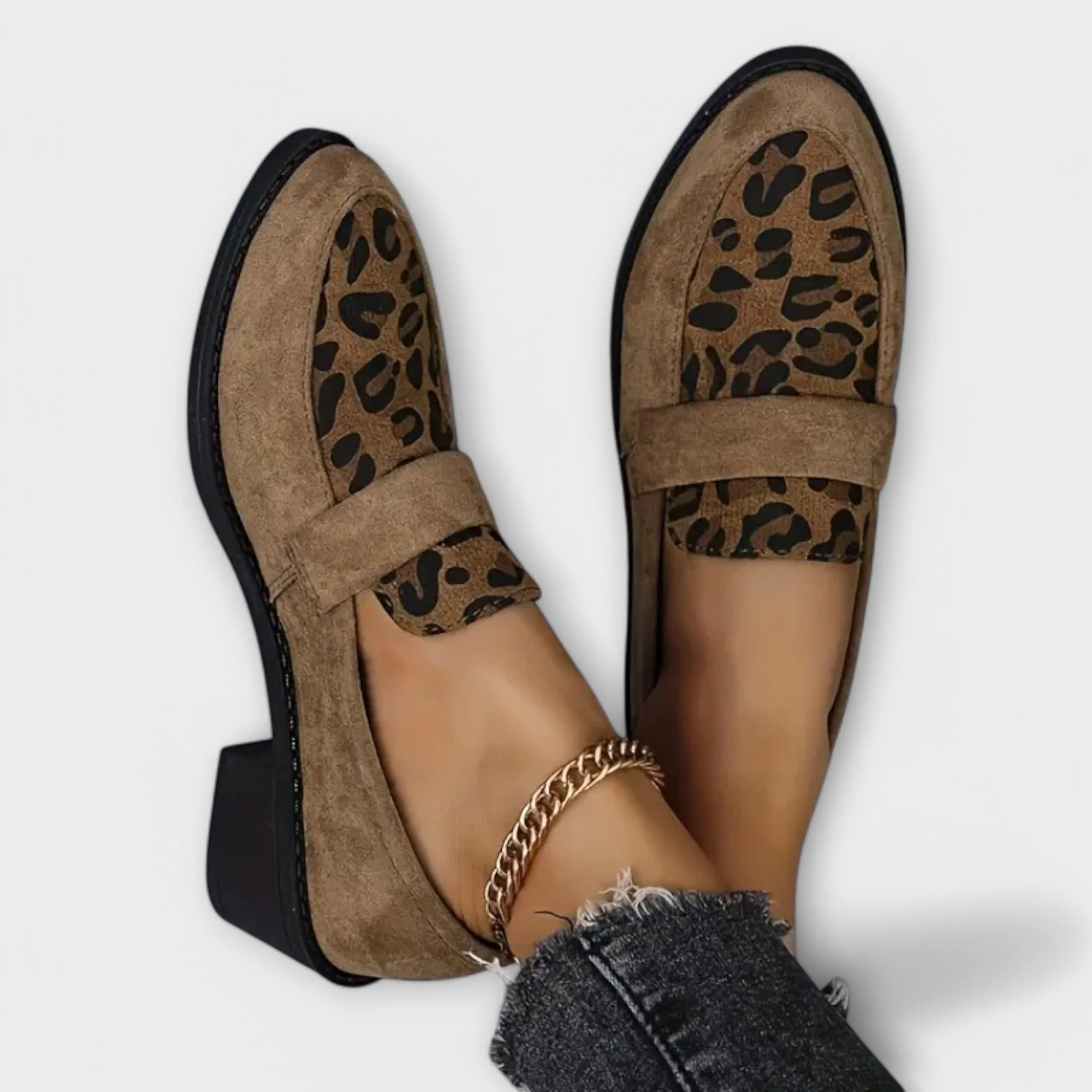 Modern Leopard Look Orthopedic Loafers - Image 6