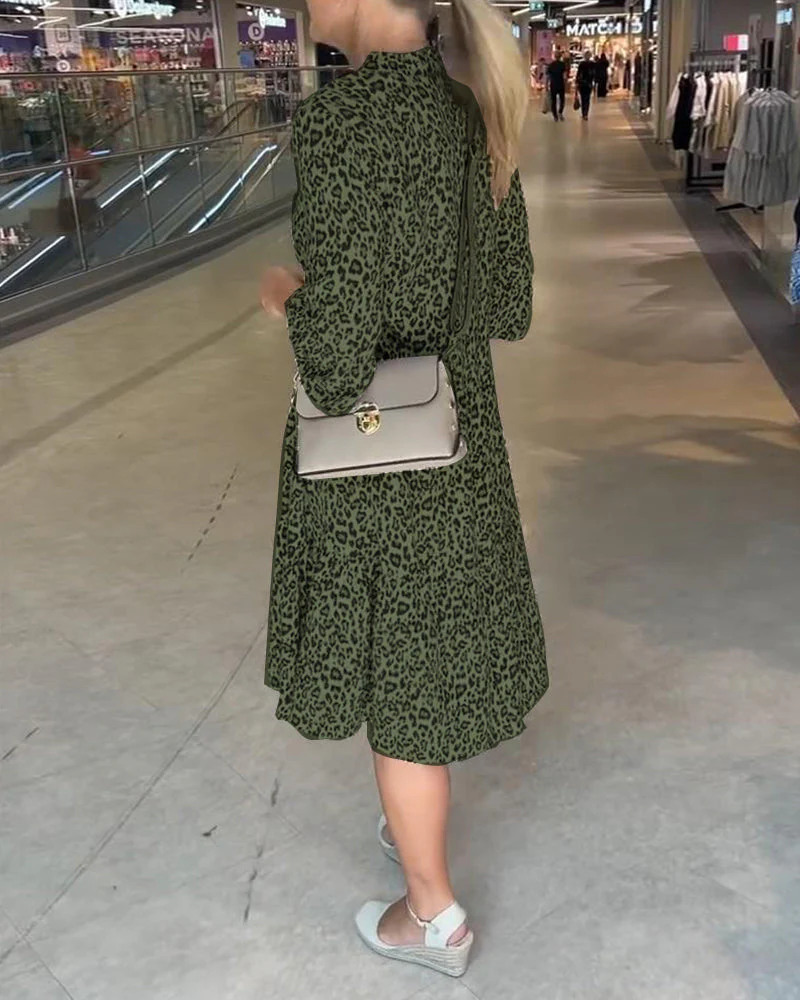 Modern Loud Print Casual Dress - Image 17