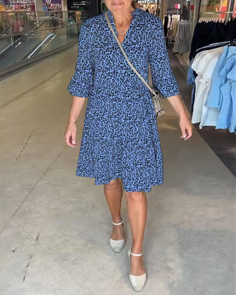 Modern Loud Print Casual Dress - Image 18