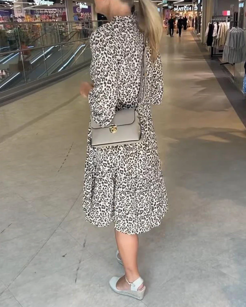 Modern Loud Print Casual Dress - Image 20