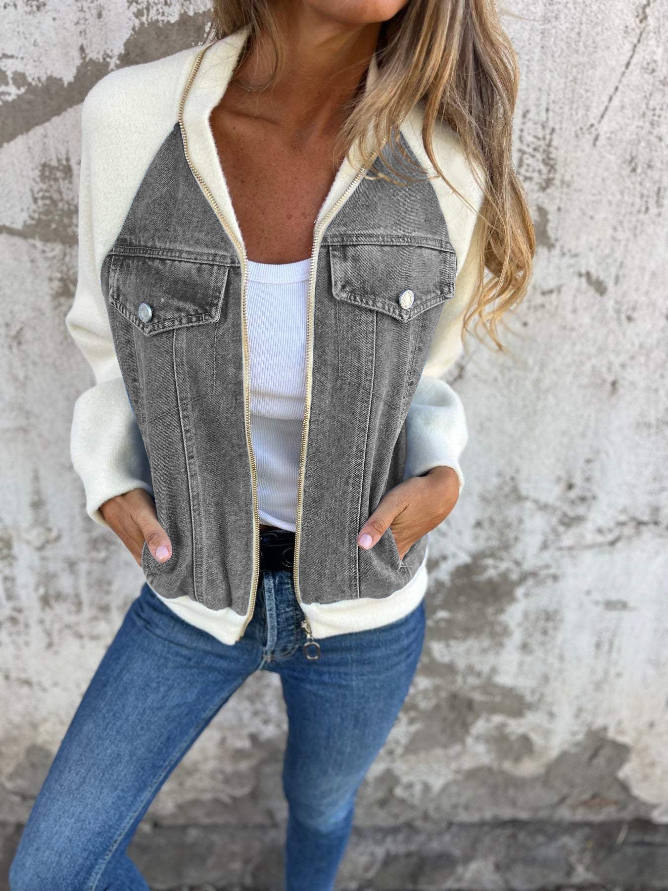 Modern Zip-Up Bomber Jacket - Image 12