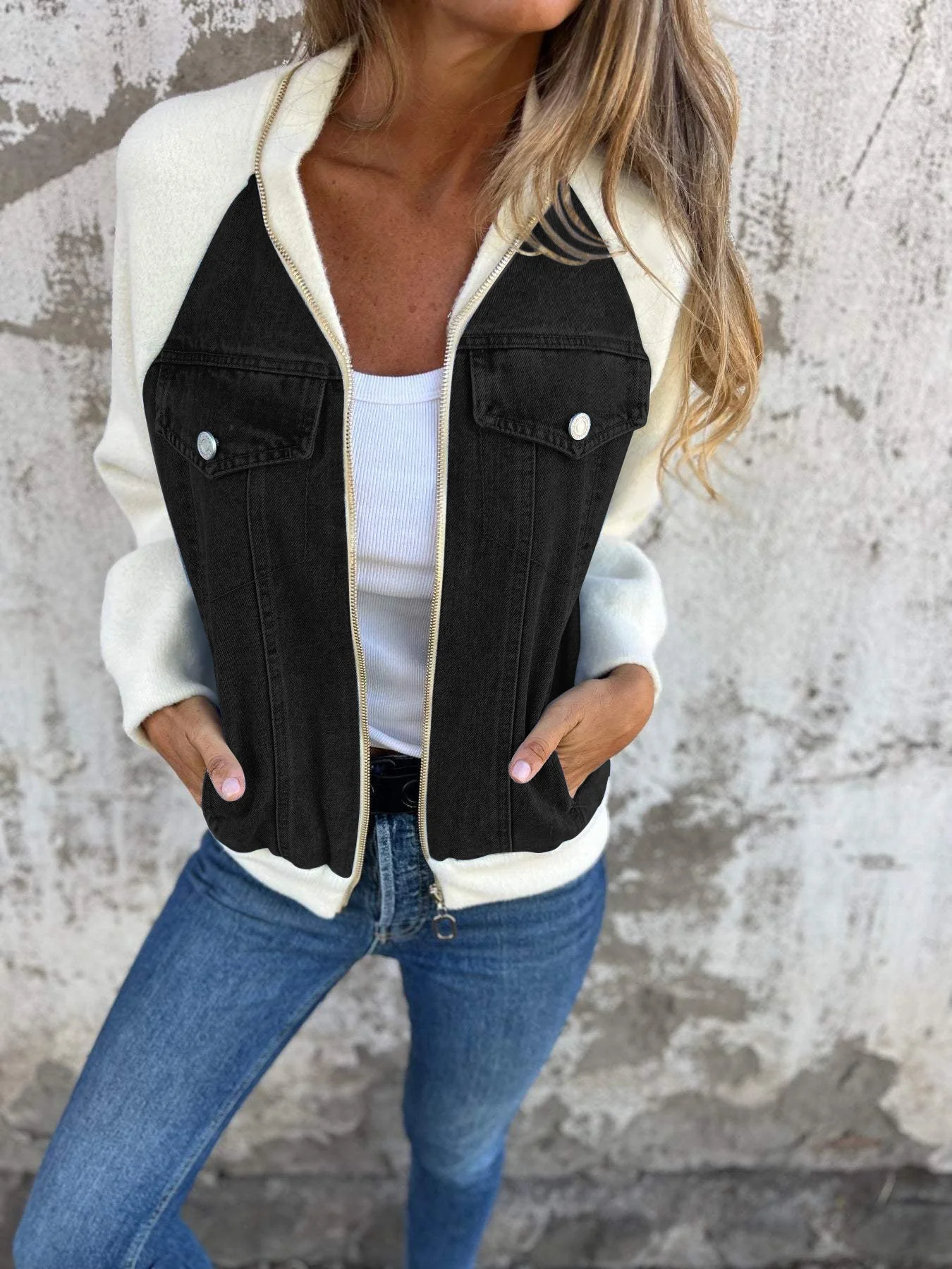 Modern Zip-Up Bomber Jacket - Image 13