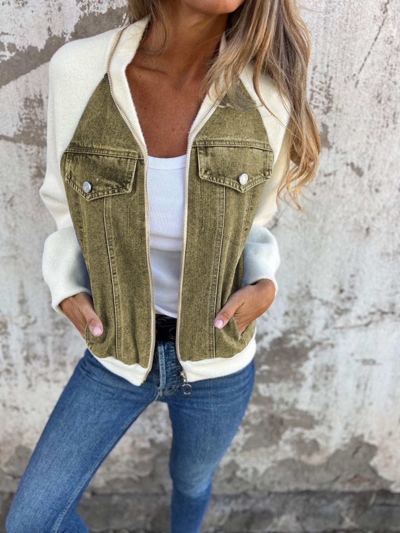 Modern Zip-Up Bomber Jacket - Image 14