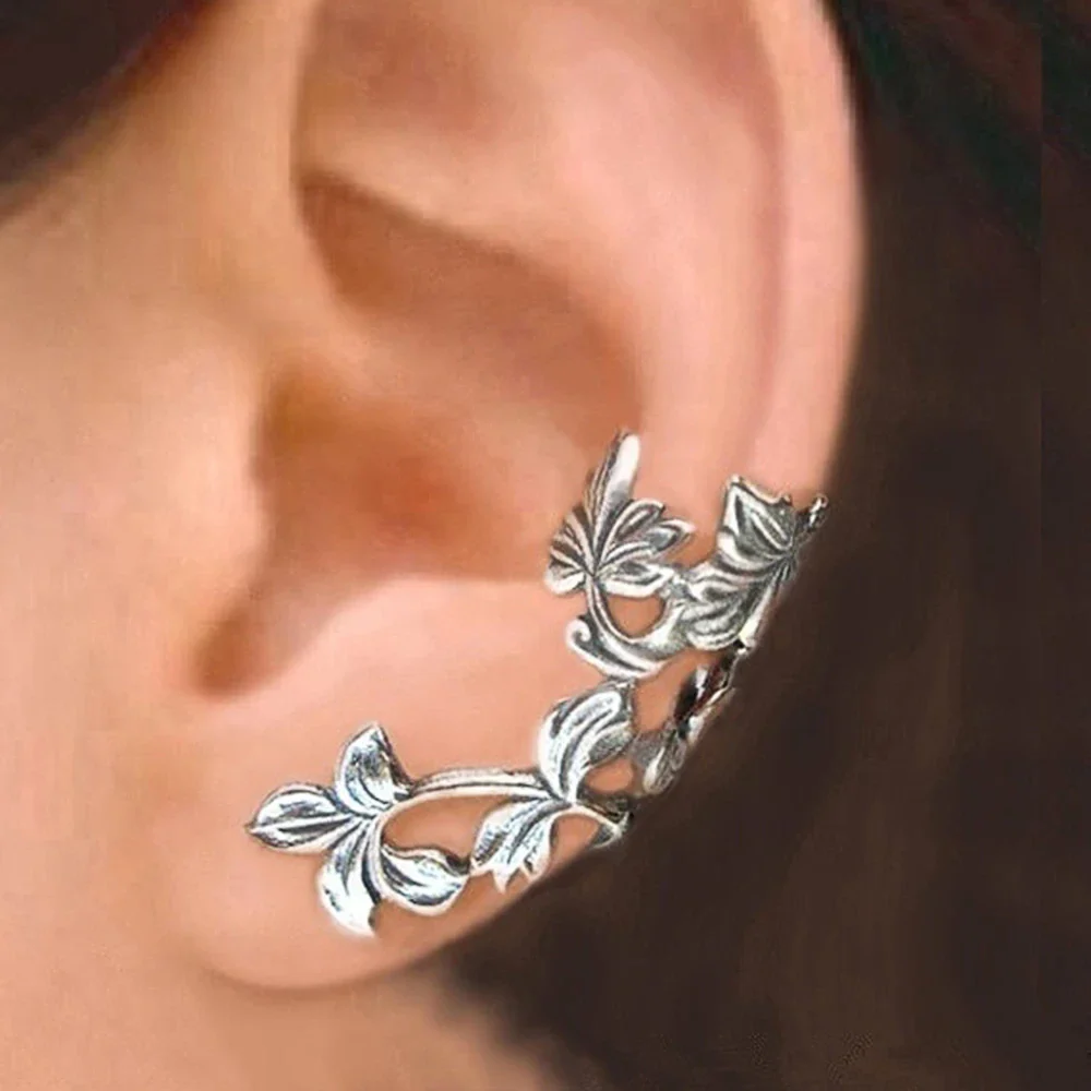 Nature-Inspired Vintage Leaf Earrings