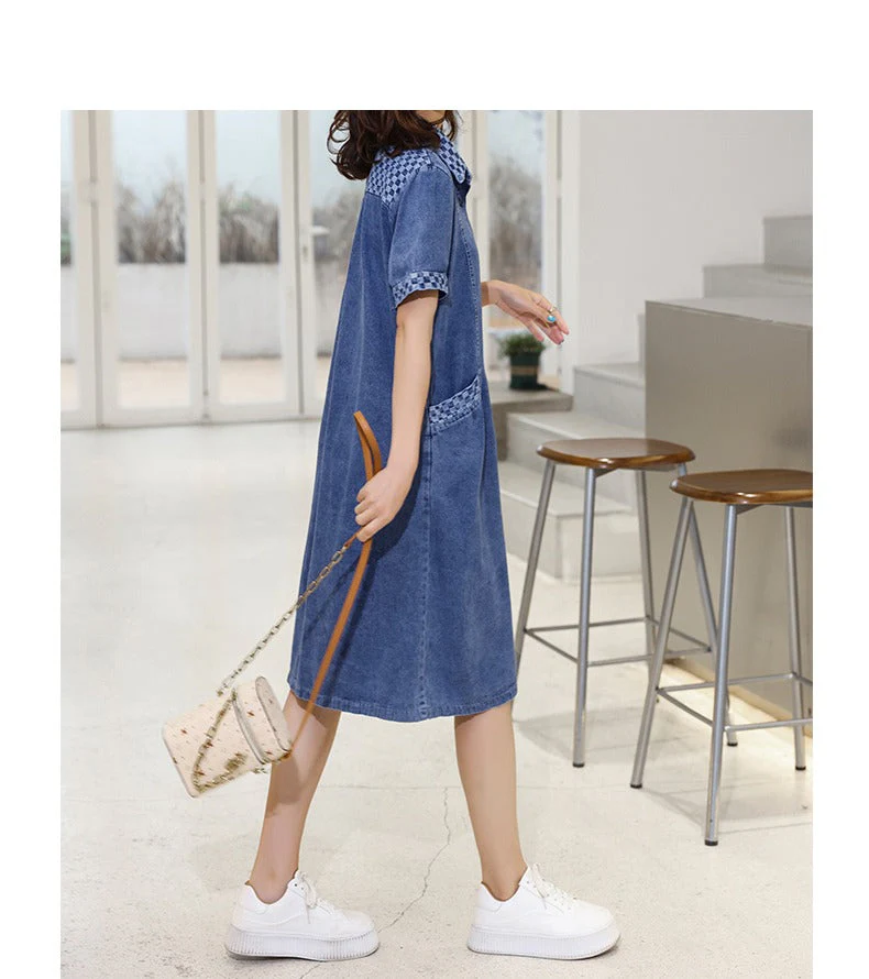 Chic Women's Relaxed Denim Dress - Image 4