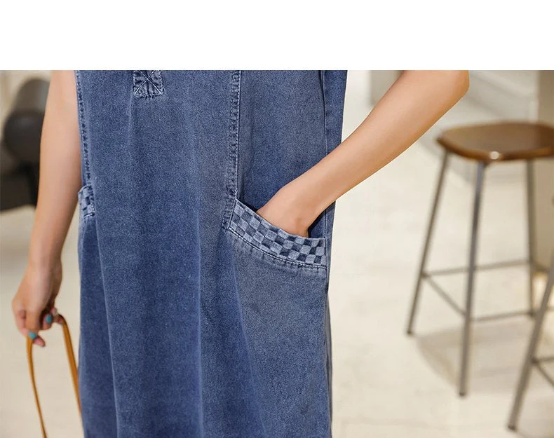 Chic Women's Relaxed Denim Dress - Image 6