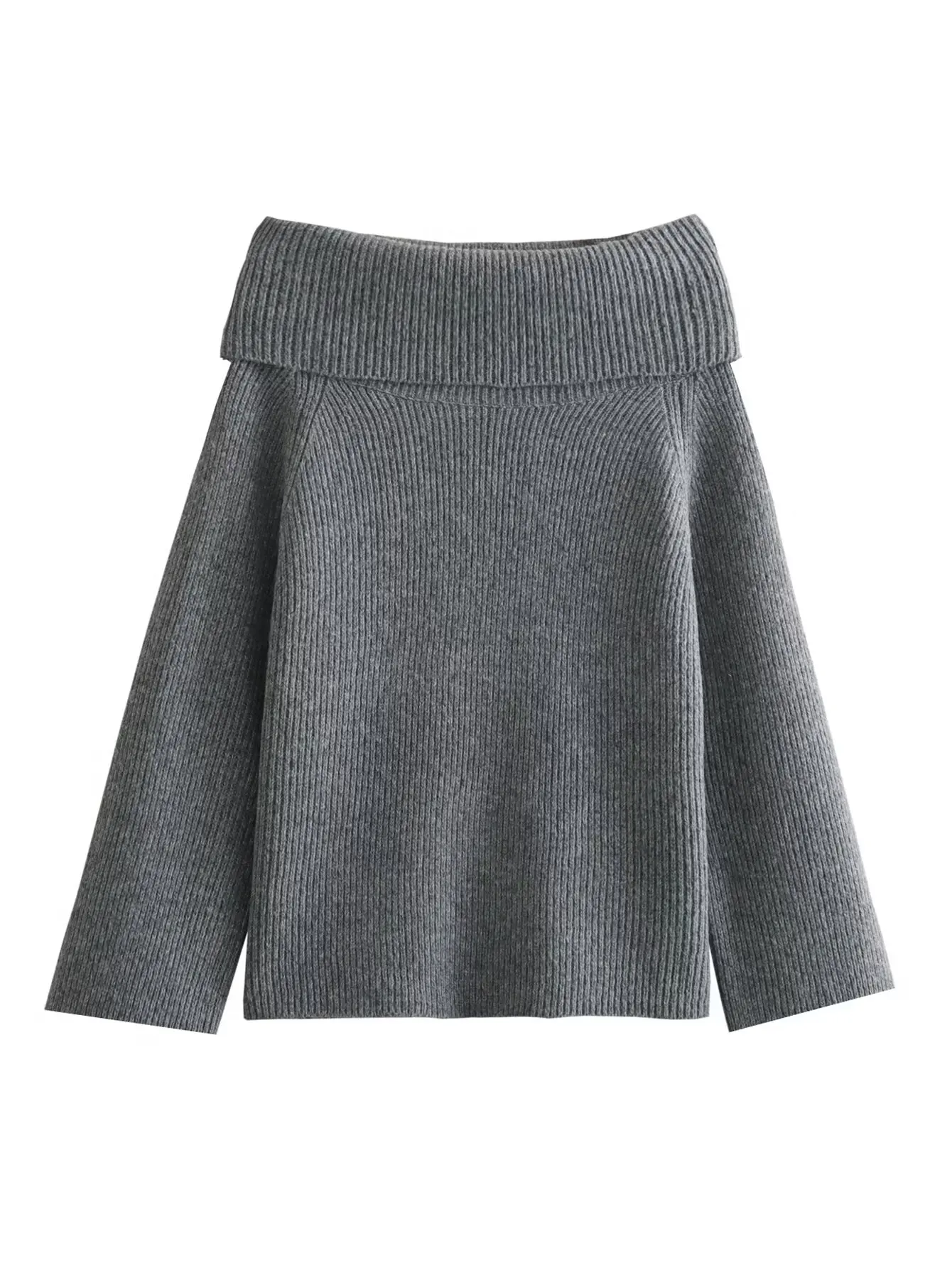 Offshoulder Knit Long Sleeve Top - Image 3