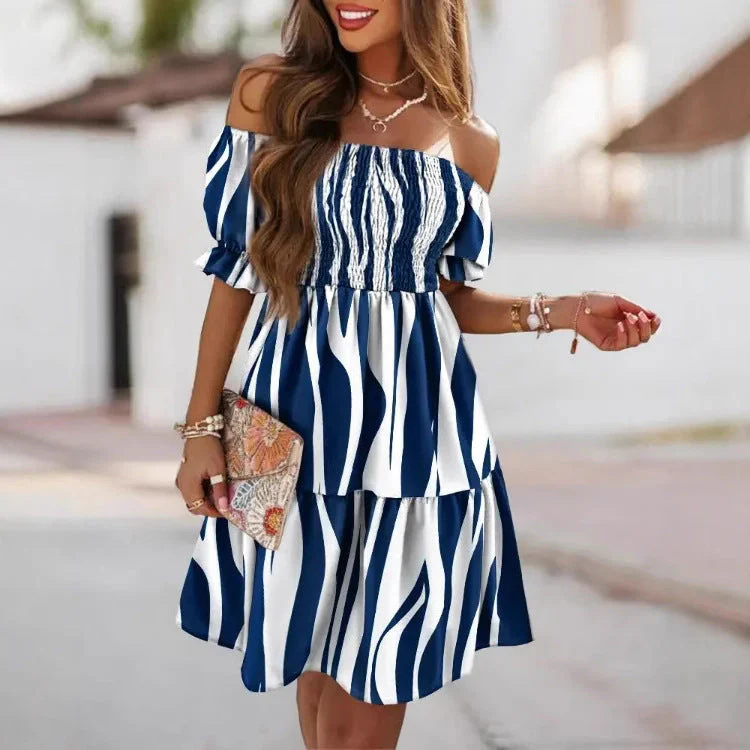 One Shoulder Casual Dress - Image 19