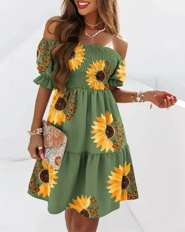 One Shoulder Casual Dress - Image 23