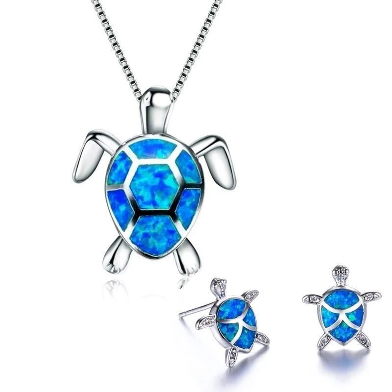 Opal Sea Turtle Jewelry Set - Image 10