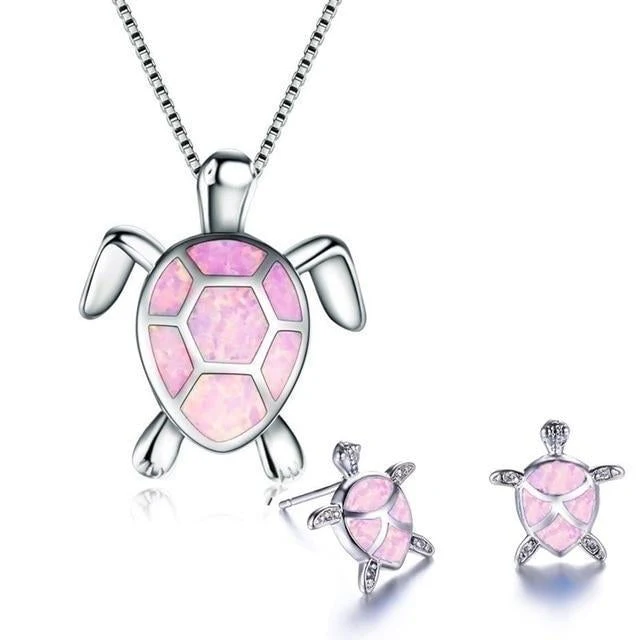 Opal Sea Turtle Jewelry Set - Image 12