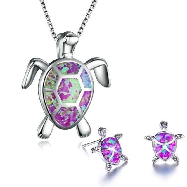 Opal Sea Turtle Jewelry Set - Image 14