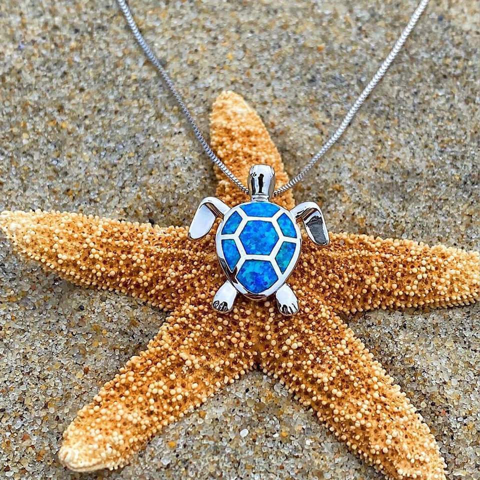 Opal Sea Turtle Jewelry Set - Image 3
