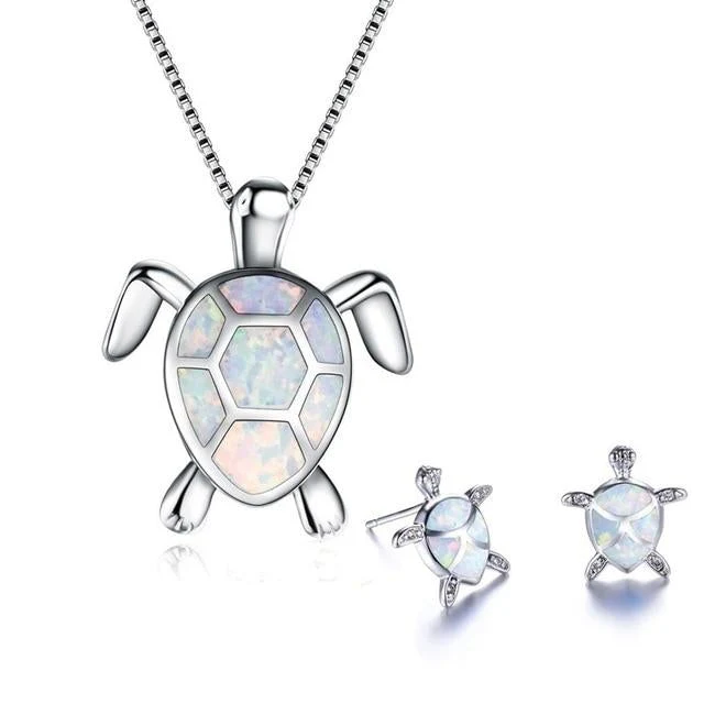 Opal Sea Turtle Jewelry Set - Image 5