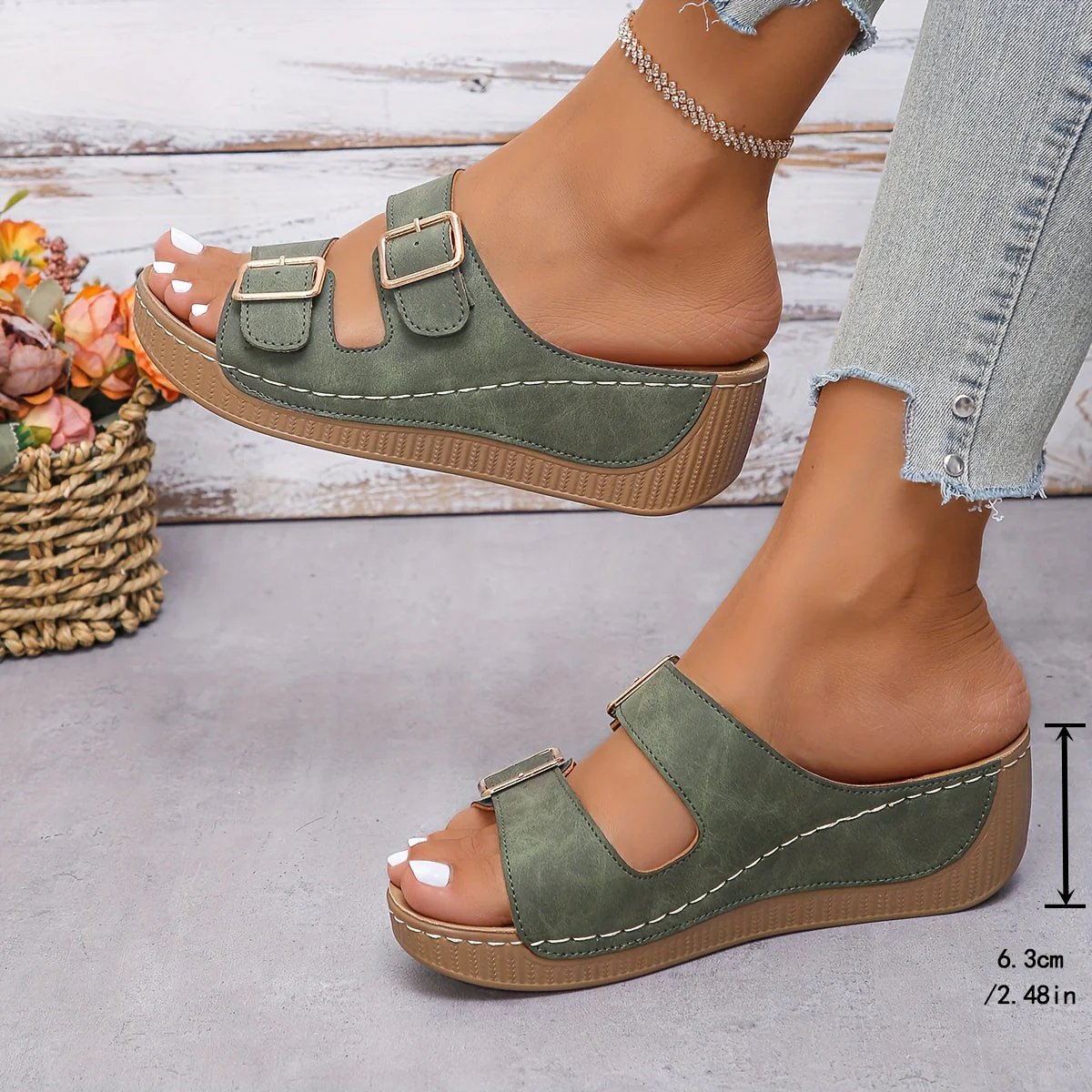Orthopedic Summer Wedge Sandals - Image 6