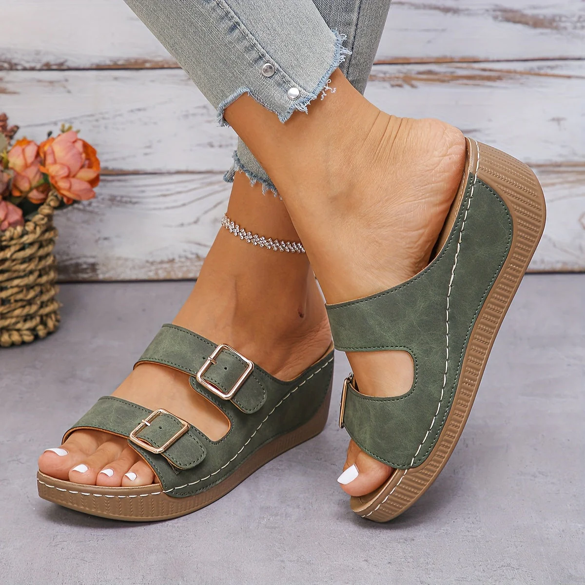 Orthopedic Summer Wedge Sandals - Image 7