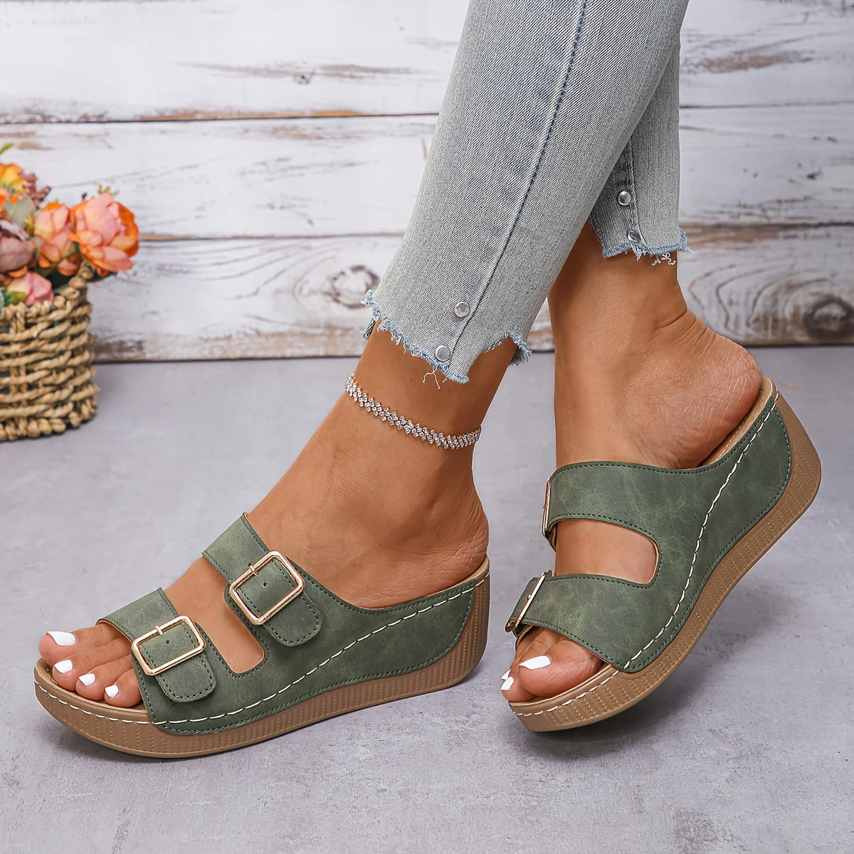 Orthopedic Summer Wedge Sandals - Image 8