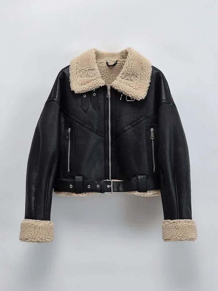 Oversized Hip-Hop Leather Jacket - Image 3