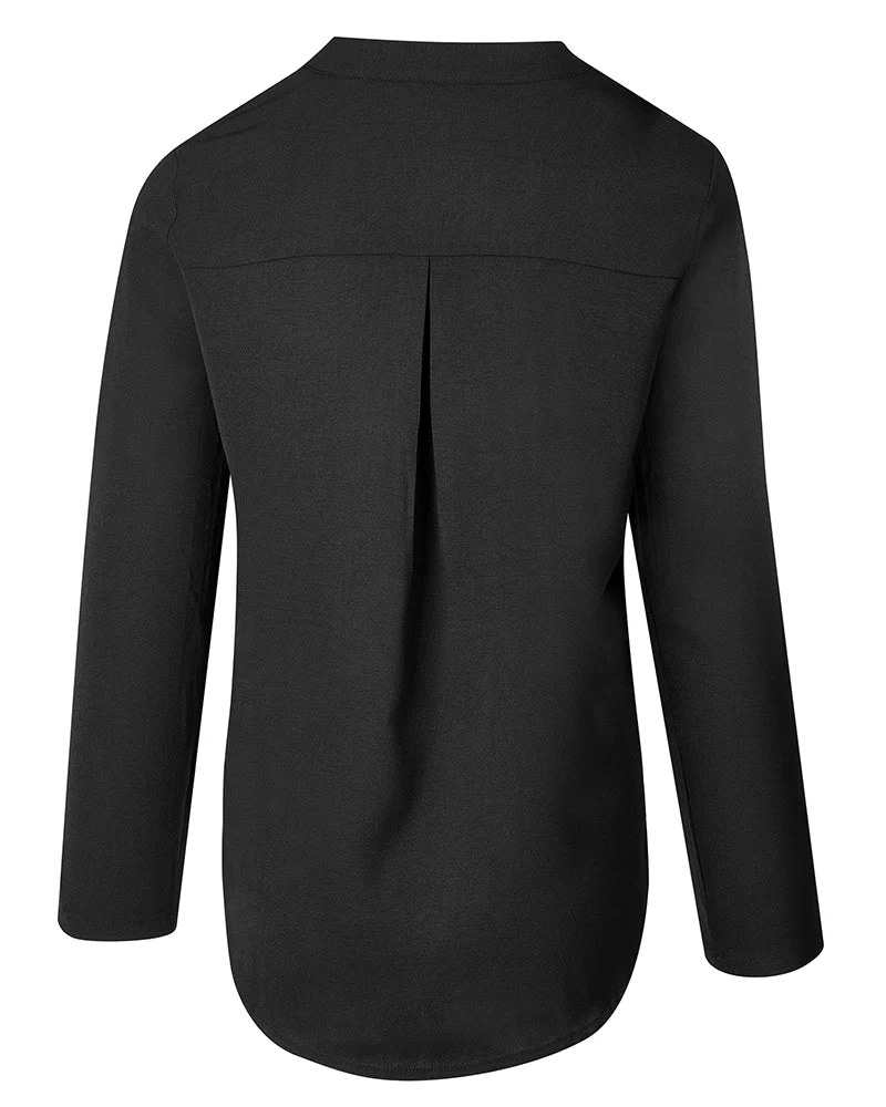 Paneled sequin button casual top - Image 12