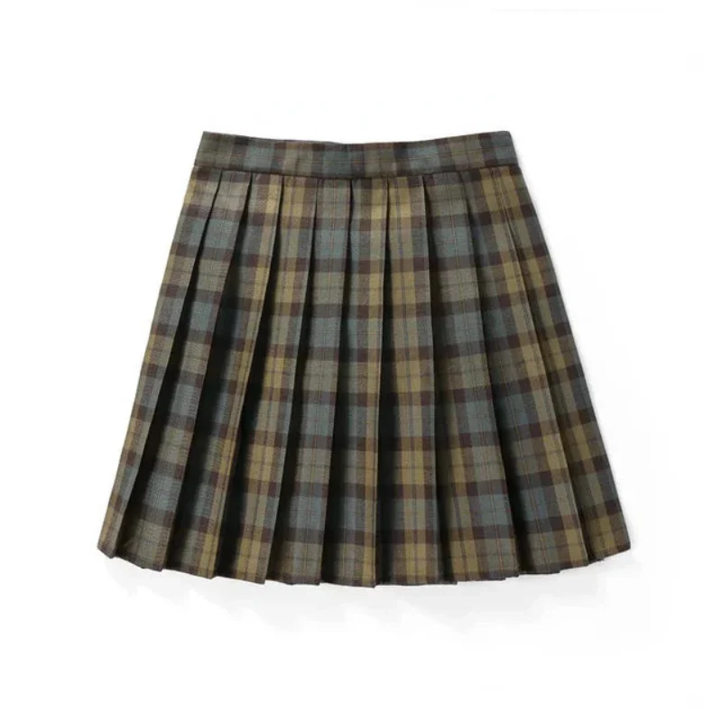 Pleated Check Skirt for Women - Image 12