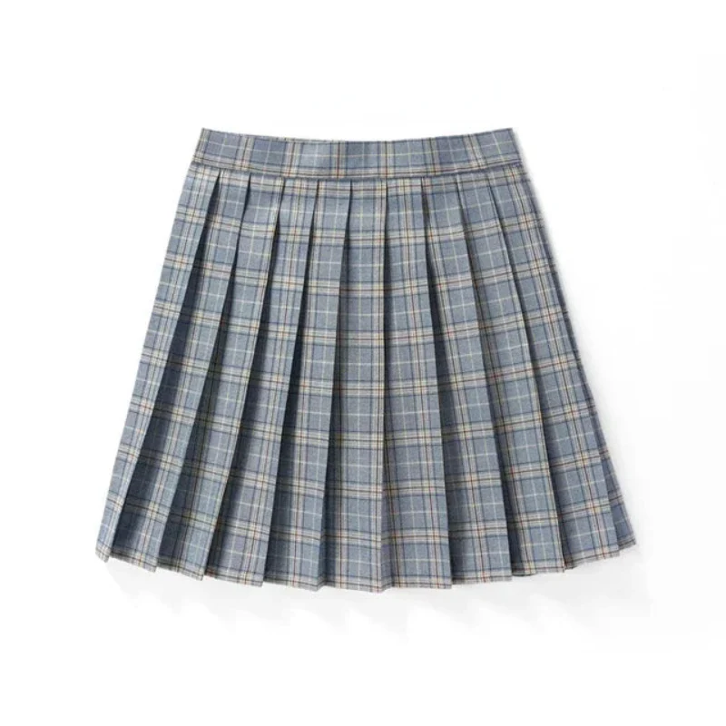 Pleated Check Skirt for Women - Image 15