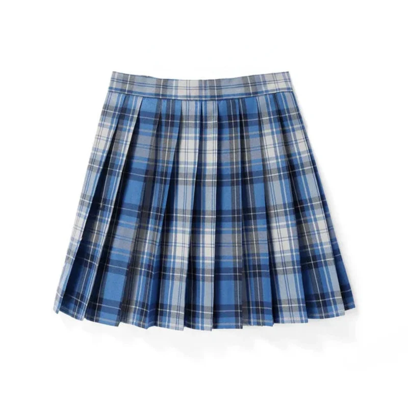 Pleated Check Skirt for Women - Image 3