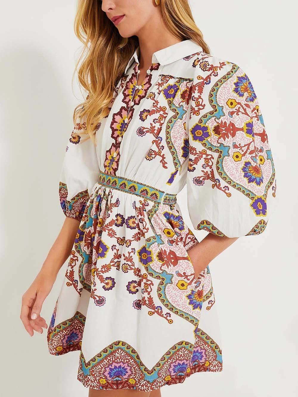Pocket Shirt Mini Dress - Image 12