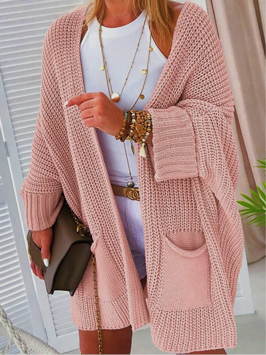 Pockets Knitted Cardigan for Women - Image 2
