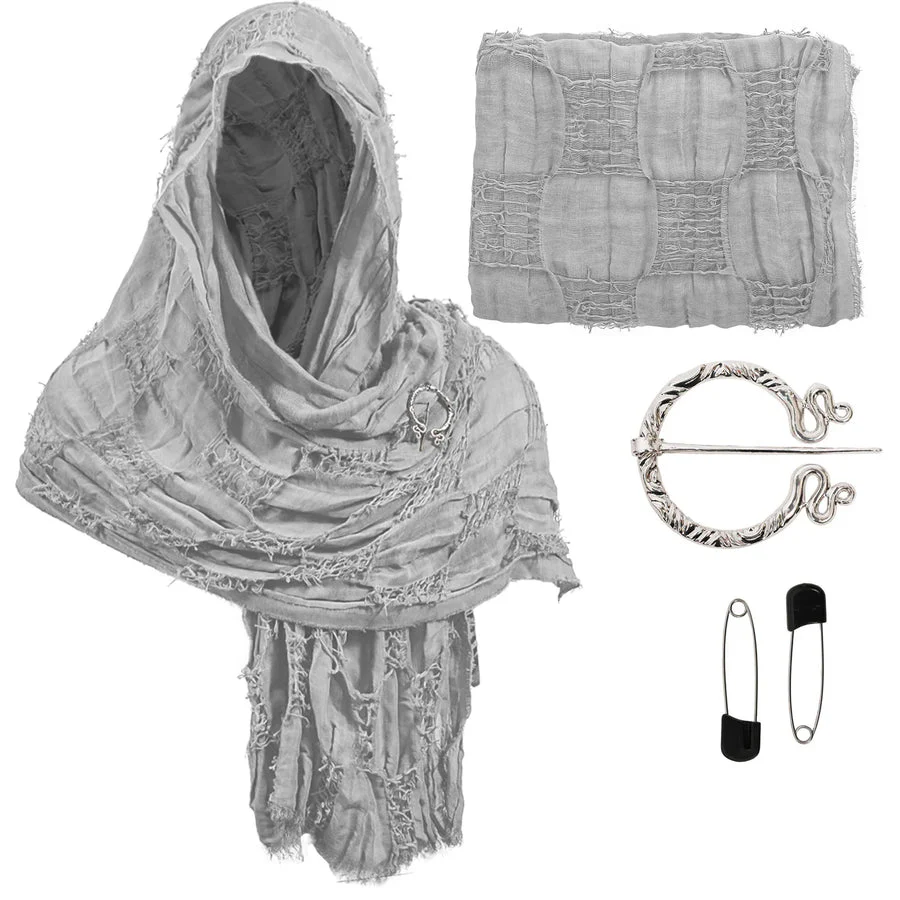 Premium Hooded Shawl Scarf Cowl - Image 11