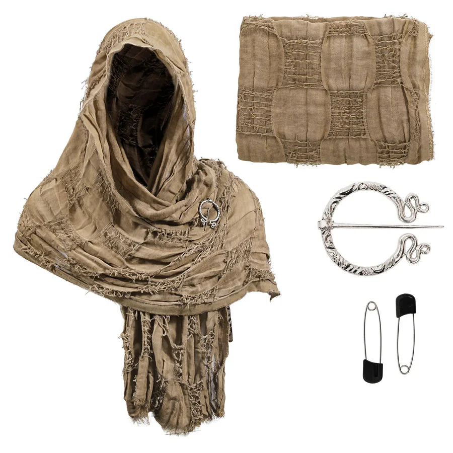 Premium Hooded Shawl Scarf Cowl - Image 4