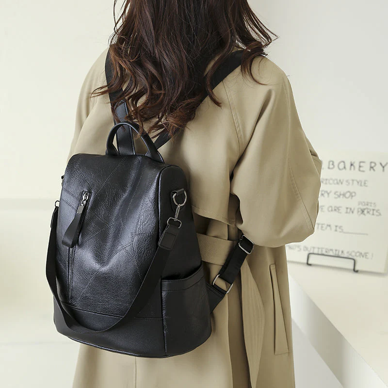 Premium Leather Backpack with Smart Storage - Image 10